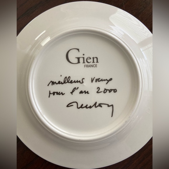 Set of 4 GIEN France 5” plates Couleurs Du Temps - Picture 5 of 9